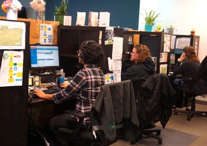 Operators in 211info's call center connect Oregonians to services